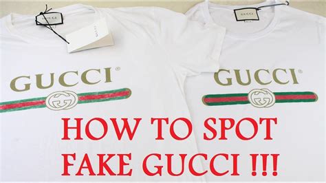 gucci shirt logo fake|how to tell authentic Gucci.